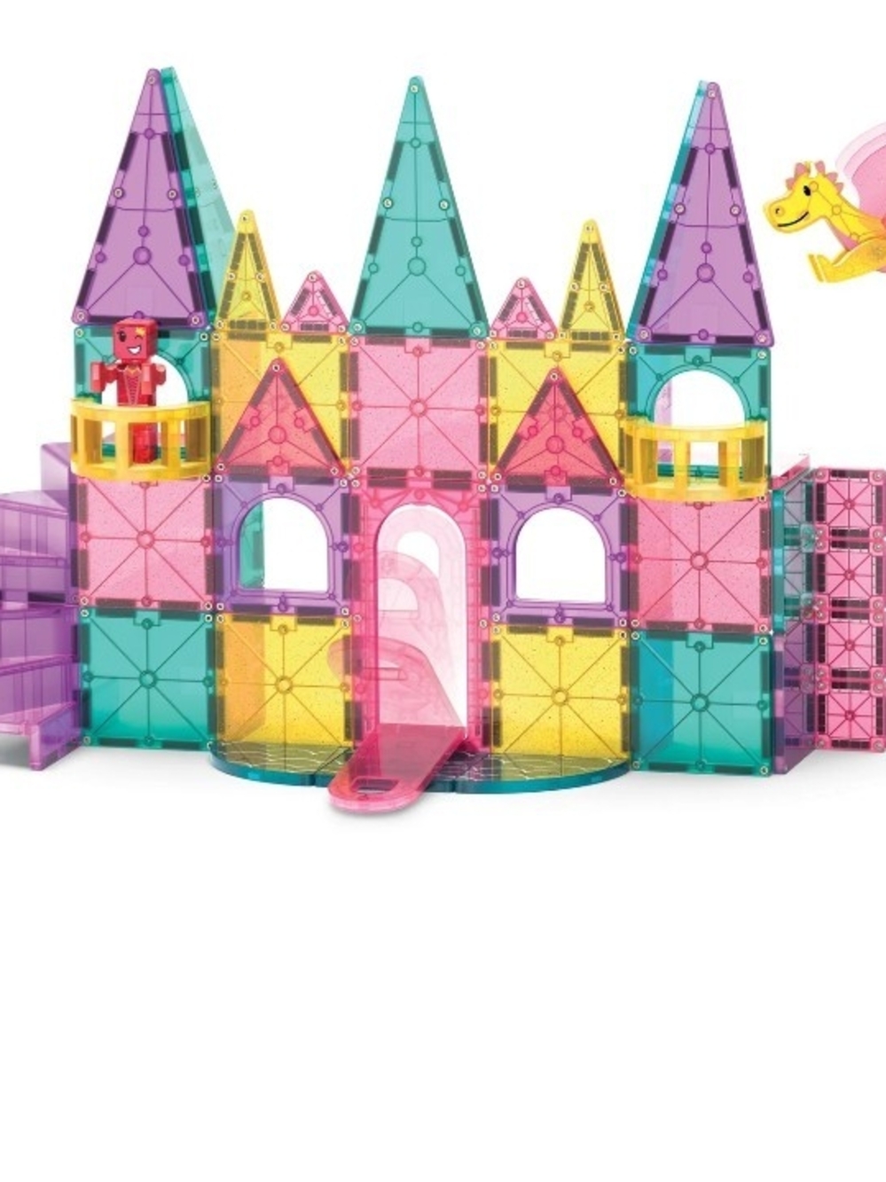 Magna- Tiles CastleDLX  Magnetic Building Castle Playset - Multicolor